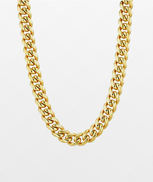 The Gold Gods 10mm Miami Cuban Link 18" Gold Necklace